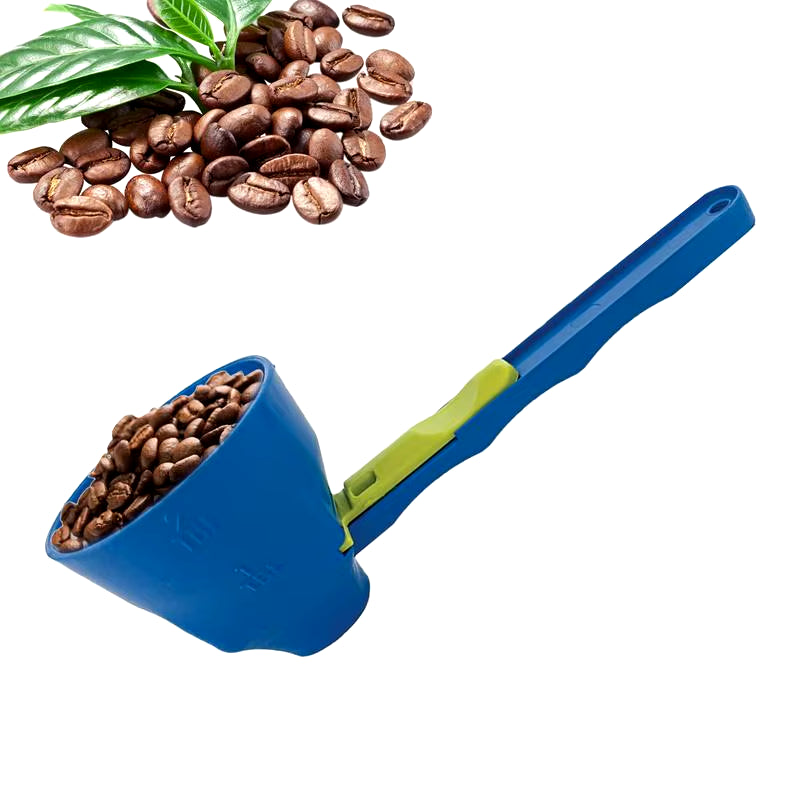 Coffee Spoon Sliding Scoop Funnel 2 in 1 Sliding Design Measuring Spoon Funnel Protein Powder Scoop Powder Funnel Scoop